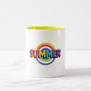 Caneca De Café Em Dois Tons Colorido Summer Vibes Mug