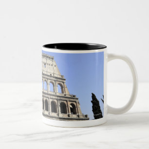 Caneca De Café Em Dois Tons Colosseum romano Lazio, Italia