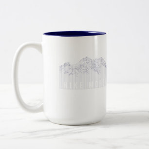 Caneca De Café Em Dois Tons Coluna De Café De Dois Tons Para Montanhas Mais