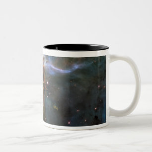 Caneca De Café Em Dois Tons Colunas deformação da nebulosa de Carina