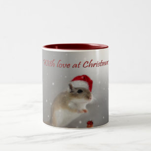 Caneca De Café Em Dois Tons Com amor no Natal