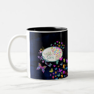 Caneca De Café Em Dois Tons Com Mug De Amor