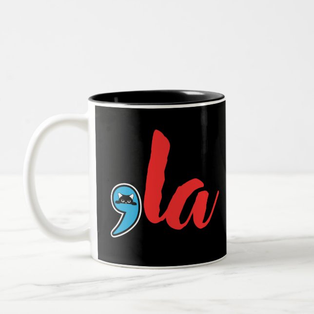 Caneca De Café Em Dois Tons Coma La 2024 Senhora Gata (Esquerda)