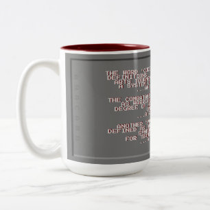 Caneca De Café Em Dois Tons Combate à Copa de Código