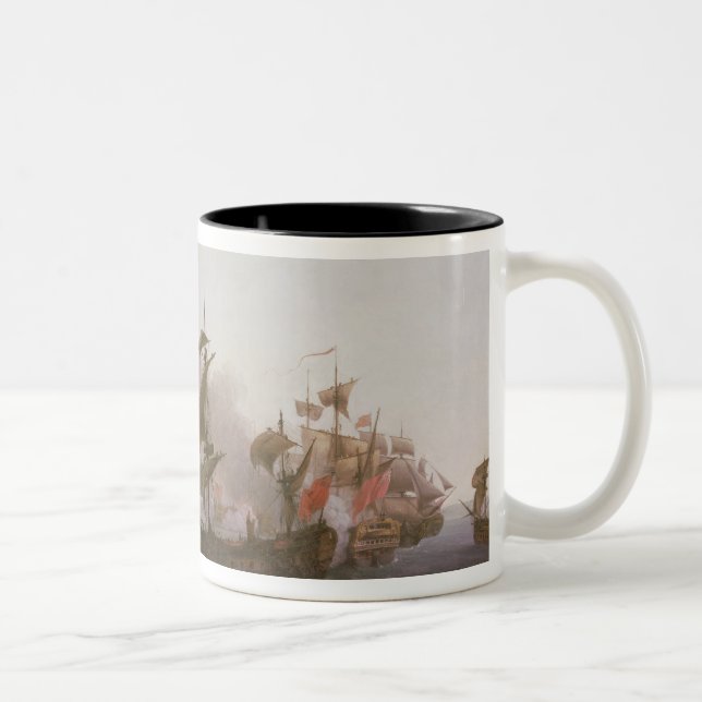 Caneca De Café Em Dois Tons Combate naval fora da ilha de Grenada (Direita)