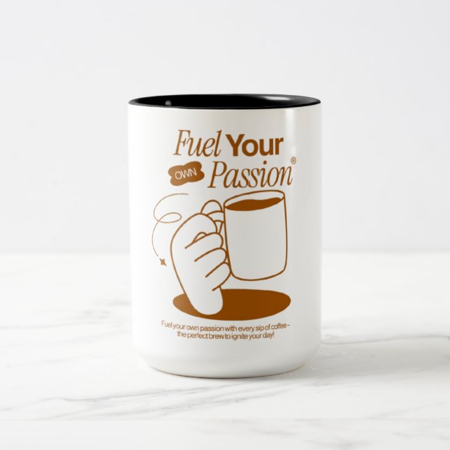 Caneca De Café Em Dois Tons Combustível (Centro)