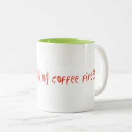 Caneca De Café Em Dois Tons Combustível da manhã