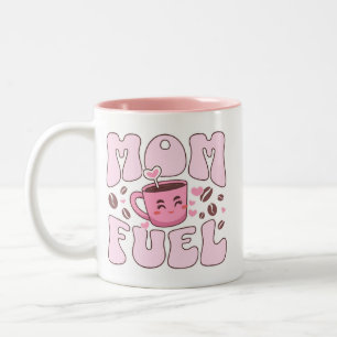 Caneca De Café Em Dois Tons Combustível de Mãe