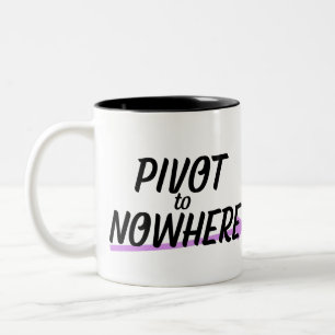 Caneca De Café Em Dois Tons Combustível para a Mudança   Cerâmica