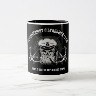 CANECA DE CAFÉ EM DOIS TONS COMECE A TRIPULAÇÃO EISENHOWER