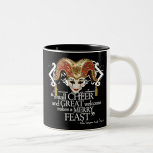 Caneca De Café Em Dois Tons Comédia de citações do banquete dos erros
