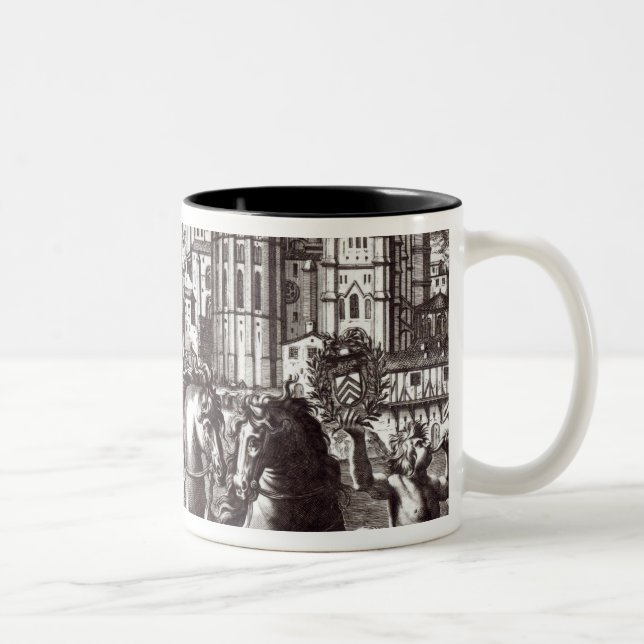 Caneca De Café Em Dois Tons Comemoração da alegoria (Direita)
