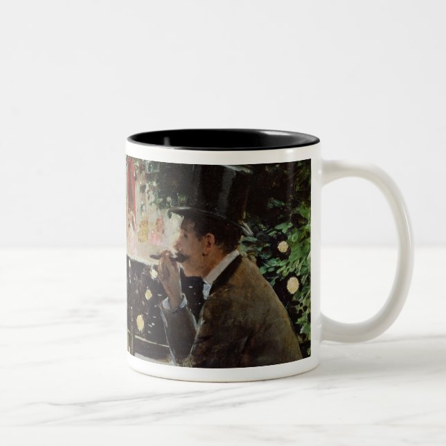 Caneca De Café Em Dois Tons Comensal em Les Ambassadeurs, c.1882 (Direita)