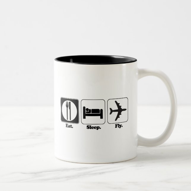 Caneca De Café Em Dois Tons comer mosca (Direita)