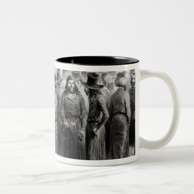 Caneca De Café Em Dois Tons Comerciantes e comerciantes judaicos (Direita)