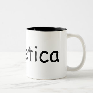 Caneca De Café Em Dois Tons Cómico Helvética sem