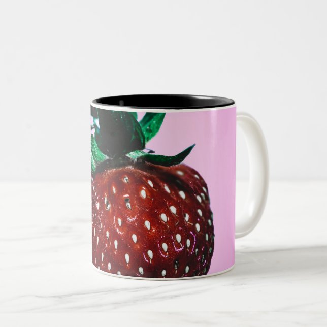 Caneca De Café Em Dois Tons Comida bonito (Frente Esquerda)