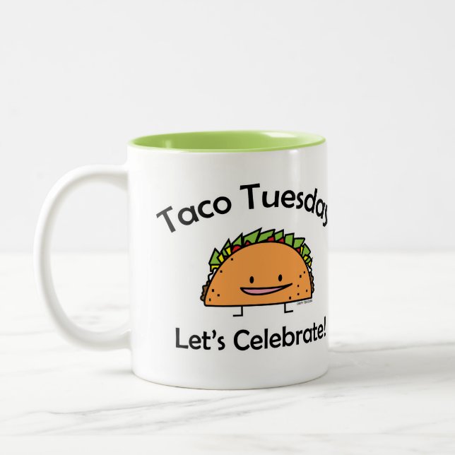 Caneca De Café Em Dois Tons Comida do mexicano do queijo do escudo de (Esquerda)