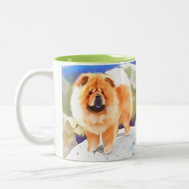 Caneca De Café Em Dois Tons Comida LOQUAZ do heARTdog (Esquerda)