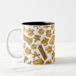 Caneca De Café Em Dois Tons "Comidas e pratos italianos mais populares"