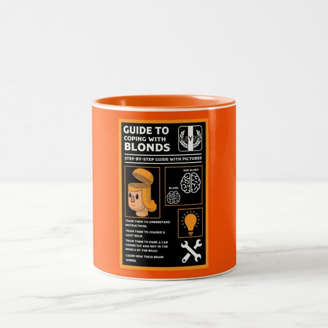 Caneca De Café Em Dois Tons Como Entender Loiros (Centro)