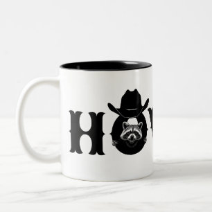 Caneca De Café Em Dois Tons Como está, Maplinho Guaxinim Oeste Divertido Bem-v