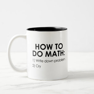 Caneca De Café Em Dois Tons Como fazer a matemática