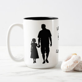 Caneca De Café Em Dois Tons Como Pai Como Filha 15 Oz