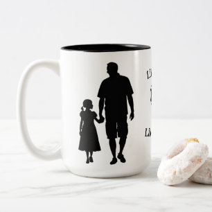 Caneca De Café Em Dois Tons Como Pai Como Filha 15 Oz
