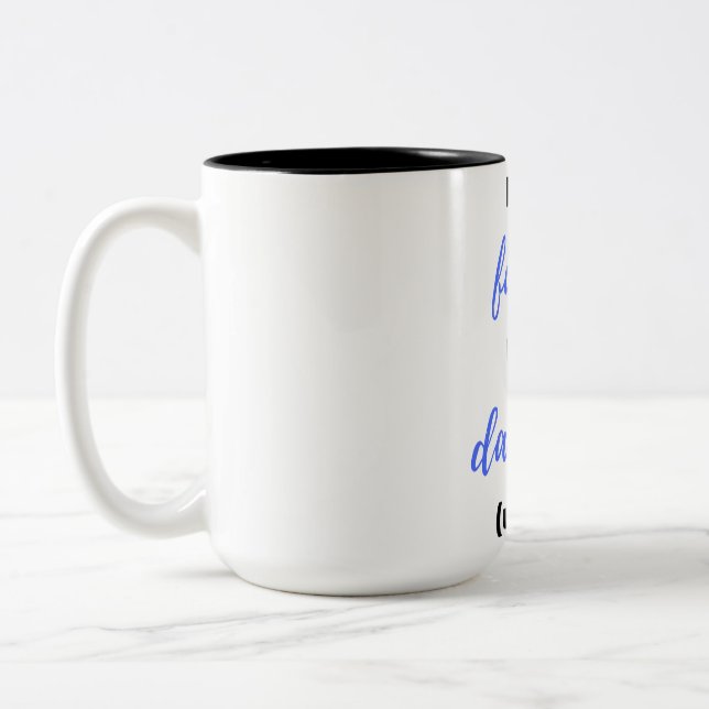 Caneca De Café Em Dois Tons Como Pai Como Filha Hã Bl (Esquerda)