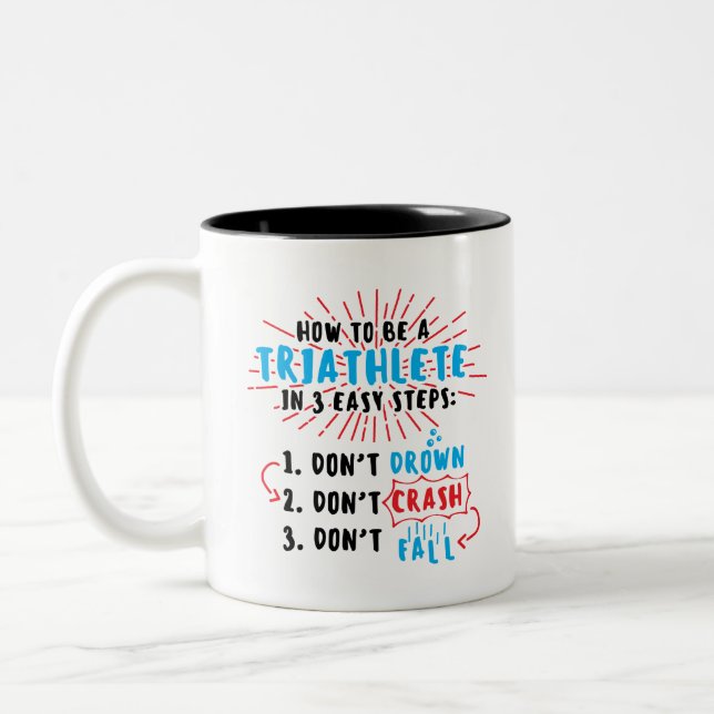 CANECA DE CAFÉ EM DOIS TONS COMO SER UM TRIATLETE (Esquerda)