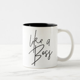Caneca De Café Em Dois Tons COMO um chic moderno do BOSS, tipo preto