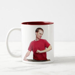 Caneca De Café Em Dois Tons "Como vindo mim é tanto o amortecedor do que voc