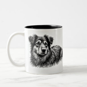 Caneca De Café Em Dois Tons Companheiro fiel Mug