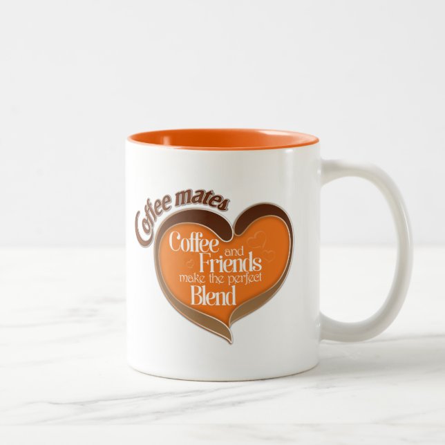Caneca De Café Em Dois Tons Companheiros de café (Direita)