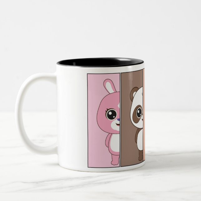 Caneca De Café Em Dois Tons Companheiros Joyful para o Creative Play Mug (Esquerda)