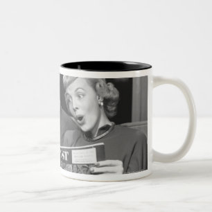 Caneca De Café Em Dois Tons Compartimento da leitura do casal
