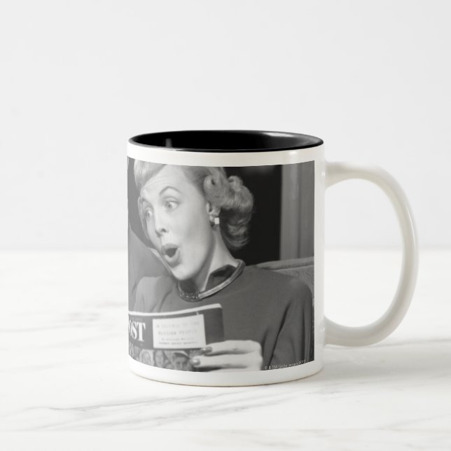 Caneca De Café Em Dois Tons Compartimento da leitura do casal (Direita)