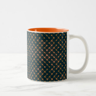 Caneca De Café Em Dois Tons Compartimento de padrão da Web
