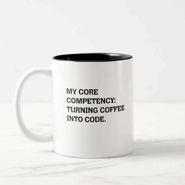 Caneca De Café Em Dois Tons Competência Básica Transformar Café em Código (Esquerda)