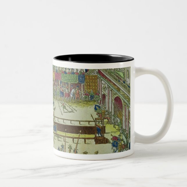 Caneca De Café Em Dois Tons Competiam durante que Henri II (Direita)