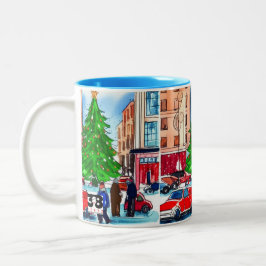 Caneca De Café Em Dois Tons Compra de Natal