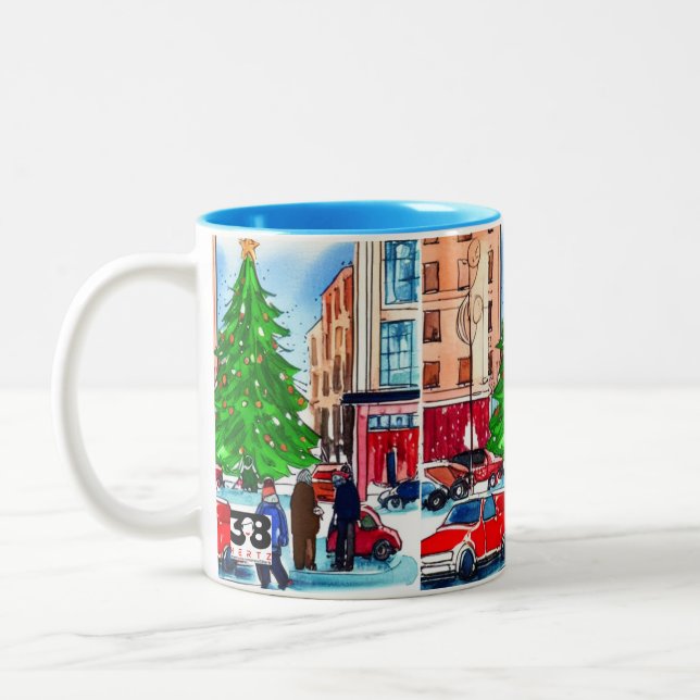 Caneca De Café Em Dois Tons Compra de Natal (Esquerda)