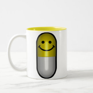 Caneca De Café Em Dois Tons Comprimido de Mr.Happy