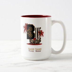 Caneca De Café Em Dois Tons Compro de bicicleta - Café, Tea Mug, Copa