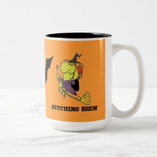 Caneca De Café Em Dois Tons Compro DIVERTIDO HALLOWEEN - CAFFEE MUGS - WITCHES
