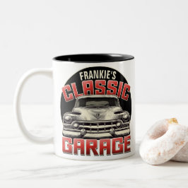 Caneca De Café Em Dois Tons Compro Personalizado de Garagem de Carro Clássico 