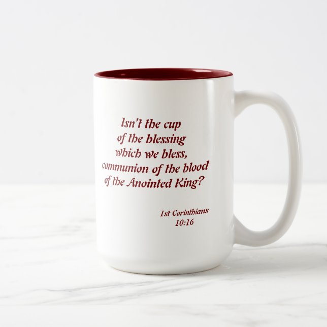 Caneca De Café Em Dois Tons Comunhão do café (Direita)