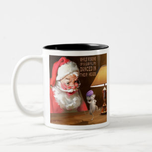 Caneca De Café Em Dois Tons CON32 açúcar Plums.tif do papai noel 2