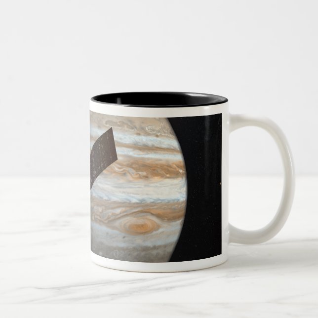 Caneca De Café Em Dois Tons Conceito de artista da espaçonave Juno (Direita)